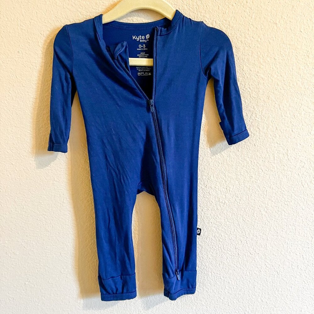 Kyte Zippered Romper in Tahoe (0-3 months)
